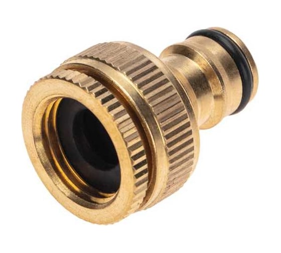 Адаптер латунный 1/2"-3/4", внутренняя резьба, с переходником ЧЕТЫРЕ СЕЗОНА 62-0273
