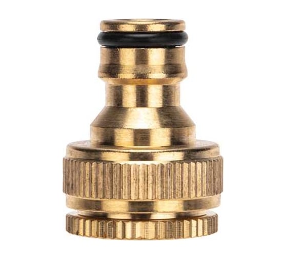 Адаптер латунный 1/2"-3/4", внутренняя резьба, с переходником ЧЕТЫРЕ СЕЗОНА 62-0273