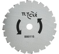 Нож для мотокосы BB0115, Professional, 200x25.4/20x2 мм, 24T, Forest для кустореза TUSCAR 1030115410-24-2