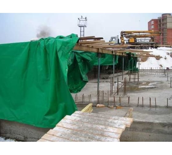 Тент тарпаулин укрывной строительный 8x12 м, 90 г/кв.м МТ-ПАК ТОРГ 5012371