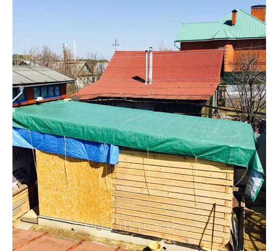 Тент тарпаулин укрывной строительный 2x3 м, 90 г/кв.м МТ-ПАК ТОРГ 5012265