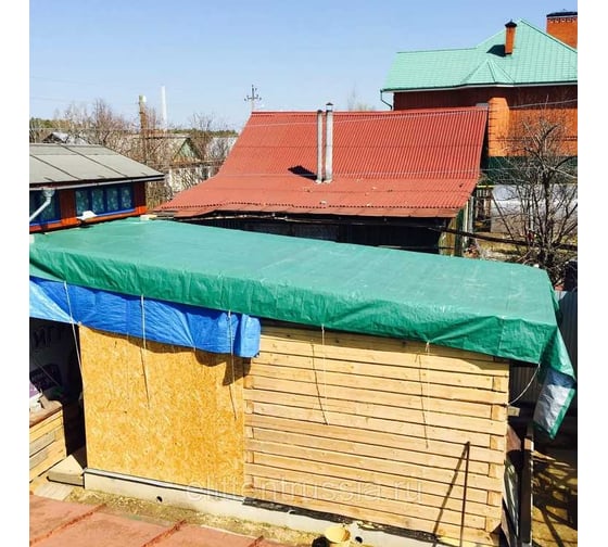 Тент тарпаулин укрывной строительный 4x15 м, 120 г/кв.м МТ-ПАК ТОРГ 5012579