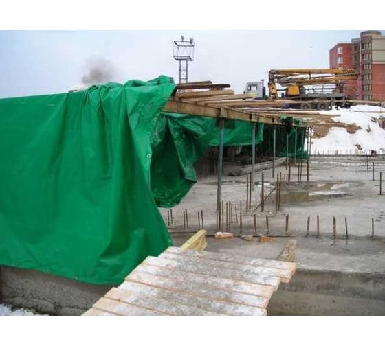 Тент тарпаулин укрывной строительный 8x12 м, 120 г/кв.м МТ-ПАК ТОРГ 5012630