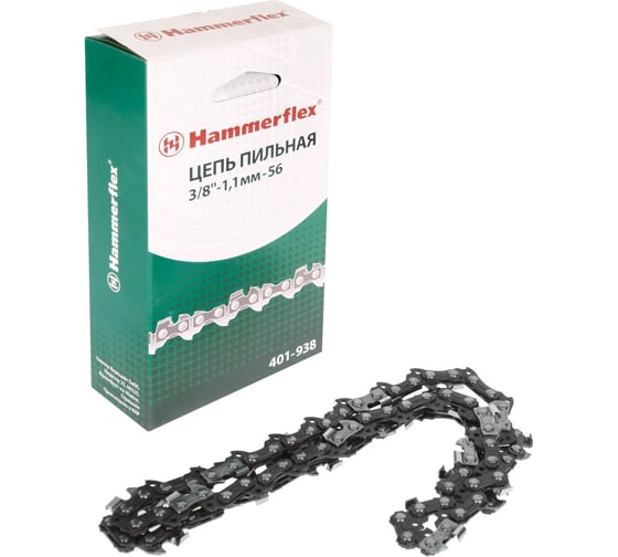 Цепь пильная Flex 401-938 (3/8''; 1.1 мм; 56 звеньев) HAMMER 81433