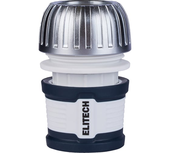 Соединитель металлический для шланга 19 мм 3/4" с аквастопом HF 012MWS Garden Elitech 206042