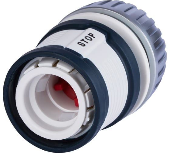 Соединитель металлический для шланга 19 мм 3/4" с аквастопом HF 012MWS Garden Elitech 206042