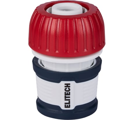 Соединитель для шланга 19 мм 3/4" с аквастопом HF 012WS Garden Elitech 206038