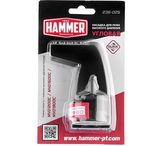 Насадка угловая 236-025 для мойки высокого давления HAMMER 499249