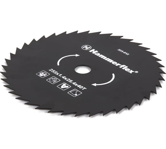 Нож для триммера Flex 223-012 (1.4 мм; 255 мм; 40 зубов) закаленная сталь HAMMER 58650