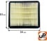 Фильтр воздушный для кустореза Husqvarna 545Rx 80 мк (аналог 5746680-03) UNITED PARTS 90-0649 3