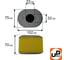 Фильтр воздушный для 168/170F HONDA GX160/GX200 овальный (аналог 17210-ZE1-505 / 17210ZE1822 /17210ZE1821) UNITED PARTS 90-0645 3