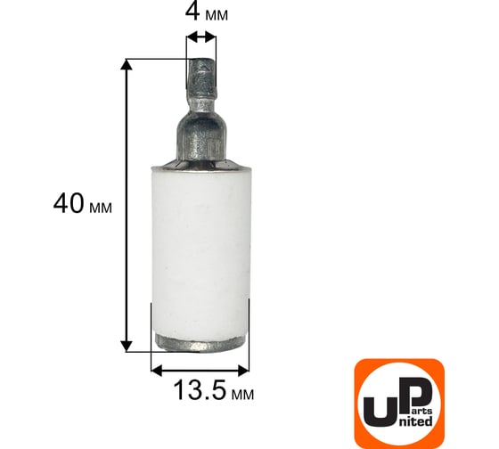 Фильтр топливный для бензопилы HUSQVARNA 137/142 (аналог 5300956-46) UNITED PARTS 90-0245