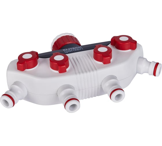Распределитель потоков 4-х канальный с переходником 3/4"-1" HF 002 Garden Elitech 206026