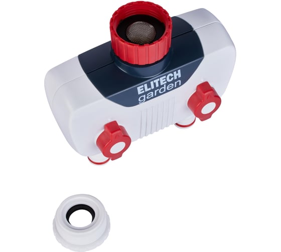 Распределитель 2-х канальный с переходником для отвода 3/4"и 1" HF 001 Garden Elitech 206025