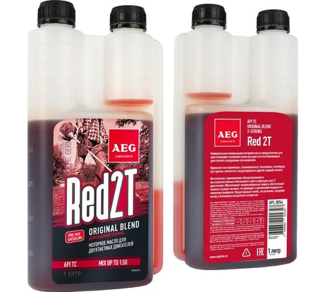 Масло двухтактное минеральное Universal (1 л; API TC; дозаторная канистра) AEG Lubricants 30744
