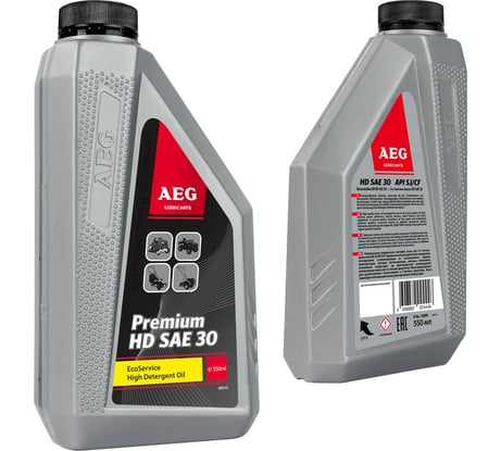 Масло четырехтактное минеральное Premium (550 мл; HD SAE 30; API SJ/CF) AEG Lubricants 30634