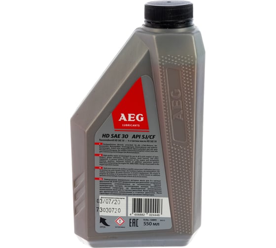 Масло четырехтактное минеральное Premium (550 мл; HD SAE 30; API SJ/CF) AEG Lubricants 30634