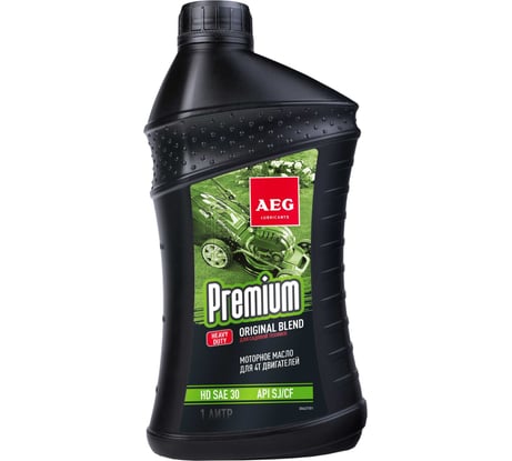 Масло четырехтактное минеральное Premium (1 л; HD SAE 30; API SJ/CF) AEG Lubricants 30627