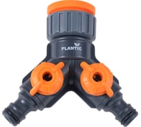 Штуцер для крана 1/2 -3/4 -1 на два канала Light Plantic 39383-01