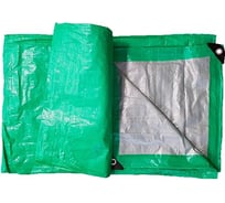 Тент КМП 15x20 м, 120 г/кв.м., светло-зеленый/серебро 00-00010554