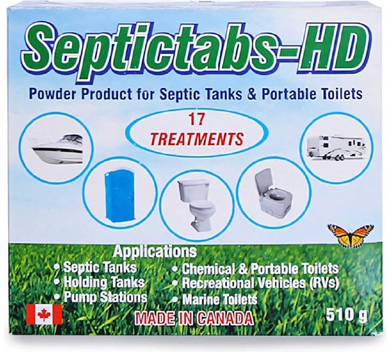 Средство для выгребных ям и баков для отходов SEPTICTABS-HD 510 г ООО Санитек П0000013673