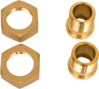 Комплект присоединительных гаек 1/2"(DN 15) латунь Hoobs 08903H