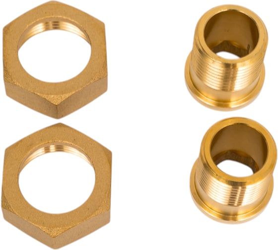 Комплект присоединительных гаек 1/2"(DN 15) латунь Hoobs 08903H 1