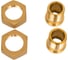 Комплект присоединительных гаек 1/2"(DN 15) латунь Hoobs 08903H 1