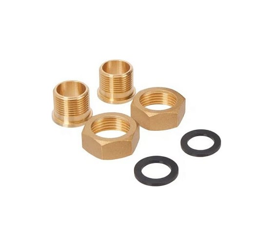 Комплект присоединительных гаек 1"(DN 25) латунь Hoobs 08905H 1