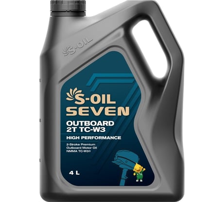Моторное масло OUTBOARD 2T TC-W3 4 л S-OIL SEVEN E107735