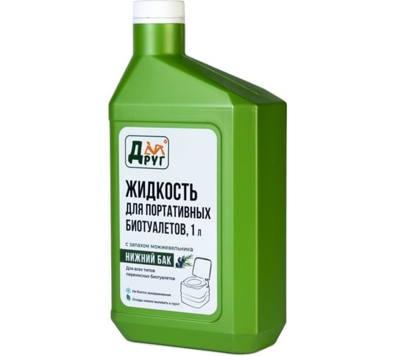 Жидкость для нижнего бака биотуалета 1 л (зеленая) Друг LLT1