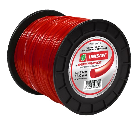Леска триммерная Professional Quality 3.0 мм, 992 м, круглая Unisaw SPRO-07309 1