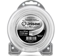 Леска триммерная 2.0 мм, 15 м, квадрат Unisaw SPRO-07315