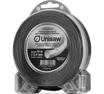 Леска триммерная 2.4 мм, 15 м, спираль Unisaw SPRO-07320