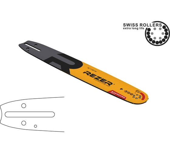 Шина Standard 405 L 9 Q, сварная (ECHO-620SX,8002; 3/8"-1.5-16"/60 зв; OR-168SLHD176) Rezer 04.001.00025