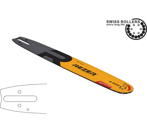 Шина Standard 456 L 9 M, сварная (Stihl -361,440,660; 18"-3/8"-66 зв.) Rezer 04.001.00033