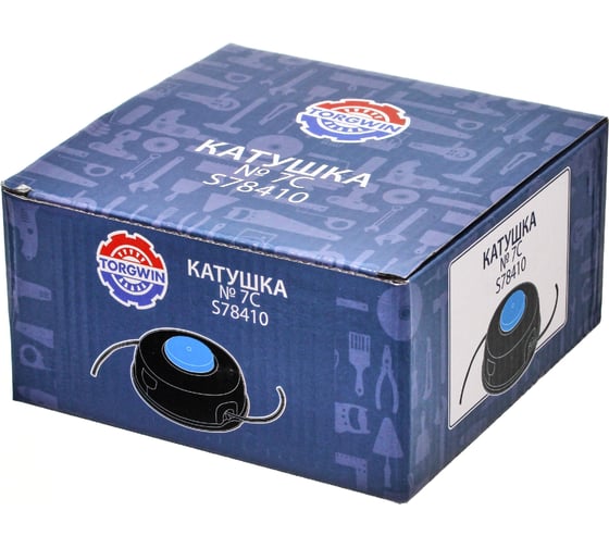 Катушка № 7С аналог HUSQVARNA S45 гайка М10x1.25LH адаптер гайка TORGWIN S78410