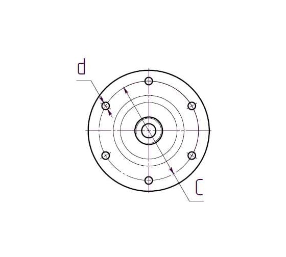 Фланец гидроаккумулятора (d=146 мм) оцинкованная сталь, БЭЗ UNIPUMP 26357
