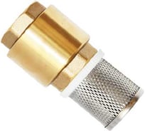 Обратный клапан 1" (ВР) с сеткой (сетка-нерж.сталь, толк.-латунь) UNIPUMP 78826
