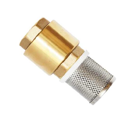 Обратный клапан 1" (ВР) с сеткой (сетка-нерж.сталь, толк.-латунь) UNIPUMP 78826