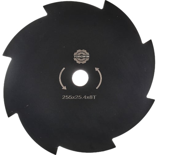 Нож 8-и лопастной 255x25.4x1.4 мм для газонокосилки TORGWIN S53122