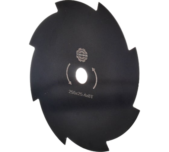 Нож 8-и лопастной 255x25.4x1.4 мм для газонокосилки TORGWIN S53122