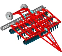 Дисковая борона БДМ 5х3ПК с планчатым катком и корпусами АТП-0909 ARTAYUS 1171