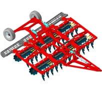 Дисковая борона БДМ 5х4ПК с планчатым катком и корпусами АТП-537909 ARTAYUS 1215