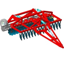 Дисковая борона БДМ 4х2П с планчатым катком и корпусами АТП-537909 ARTAYUS 703