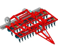Дисковая борона БДМ 6х4ПК со спиральным катком и корпусами АТП-0909 ARTAYUS 426