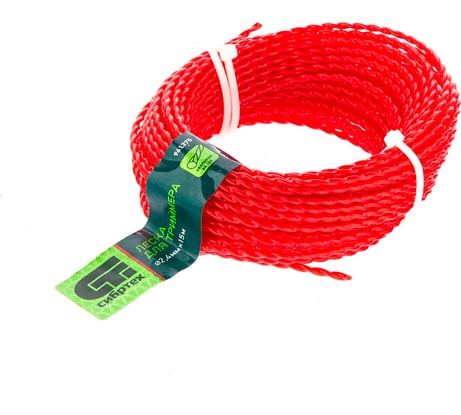 Леска для триммера овальная витая (2.4 мм, 15 м) СИБРТЕХ 961375