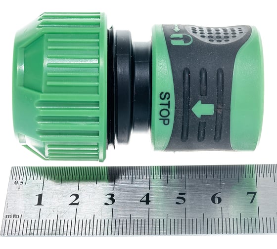 Соединитель универсальный с аквастопом 1/2"-5/8"-3/4" SKRAB 28260