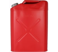 Канистра стальная 20 л вертикальная с крышкой и шлангом внутри Carfort 55627