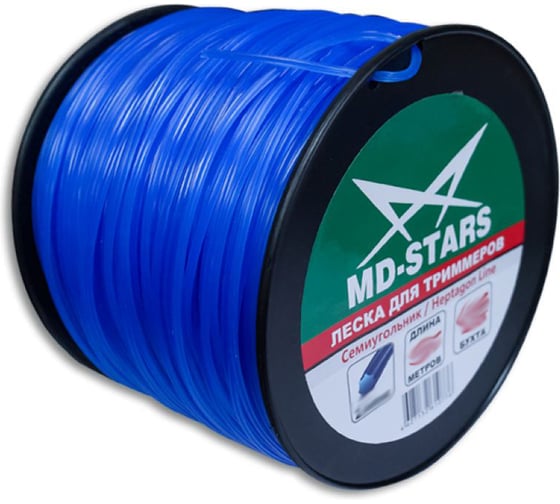 Леска для триммера HEPTAGON LINE (семиугольник) 2.4 мм, 325 м МD-STARS MD-STARS HEPL 24-325